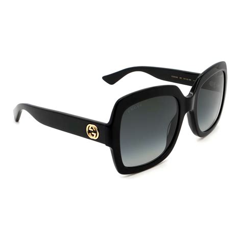 gucci shiny black sunglasses|authentic Gucci sunglasses unisex.